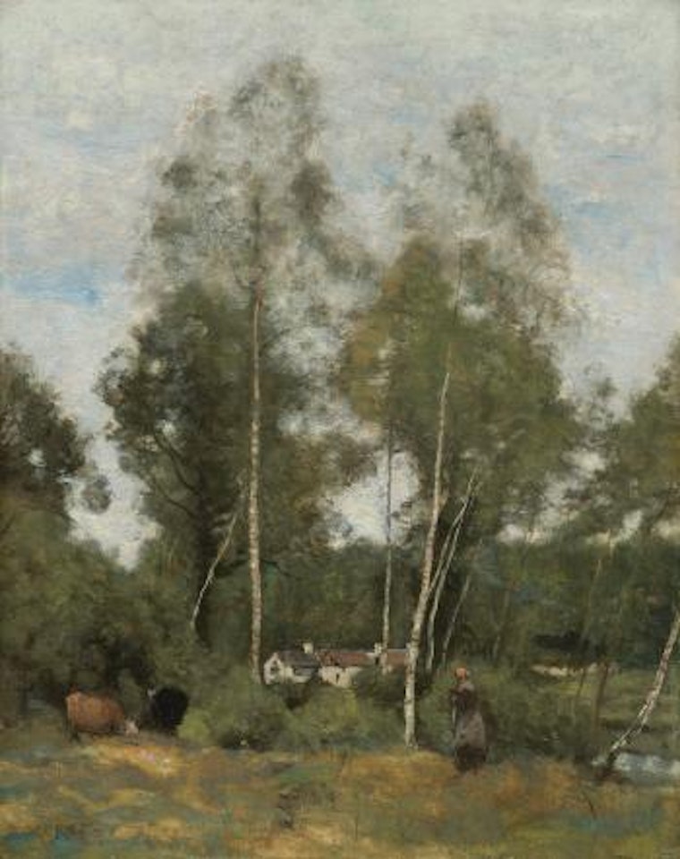 Clairière Du Bois Pierre, Aux Evaux, Prés Château-Thierry by Jean Baptiste Camille Corot