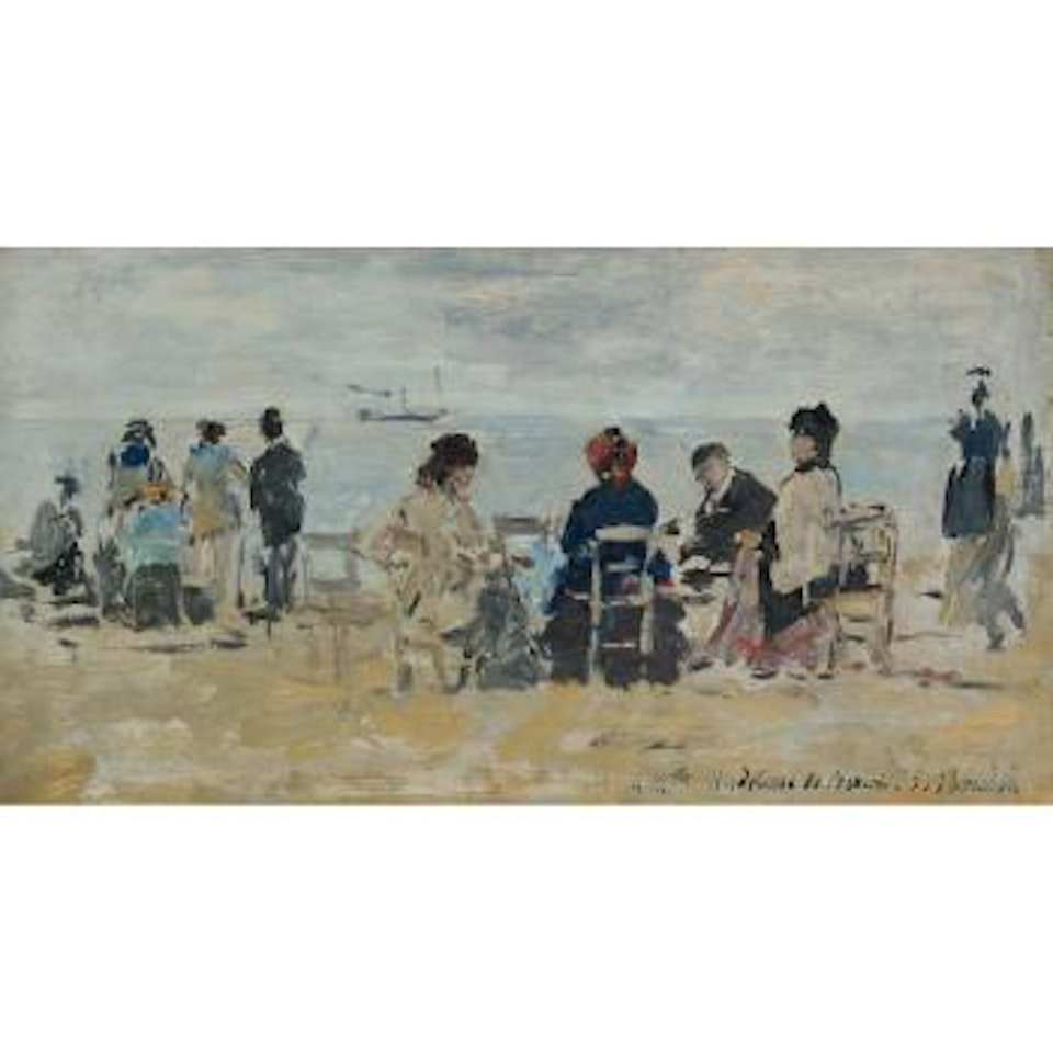Scène De Plage by Eugène Boudin