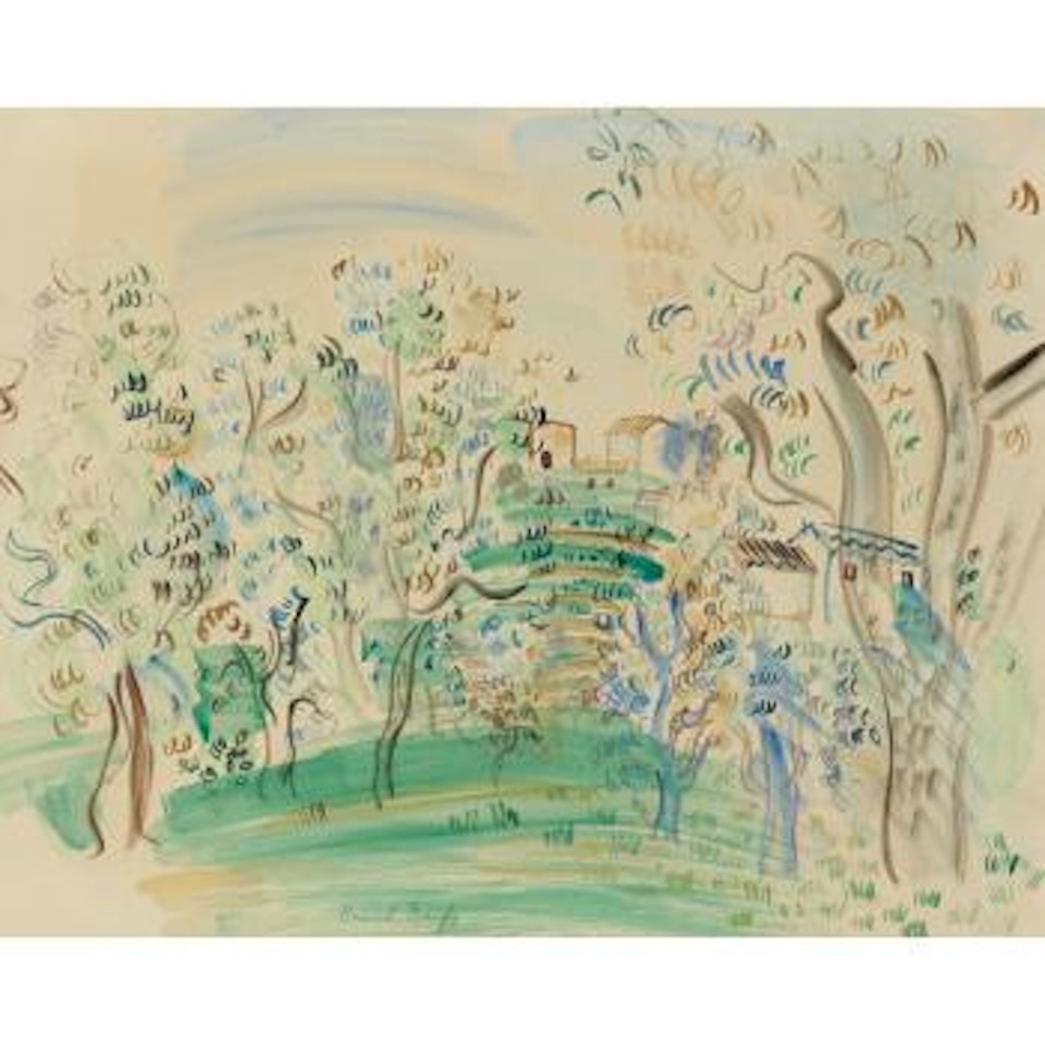 Paysage Dans Le Midi by Raoul Dufy