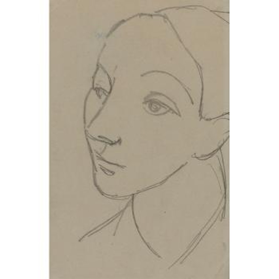 Tête De Jeune Femme Et Minotaure (a Double Sided Drawing) by Pablo Picasso