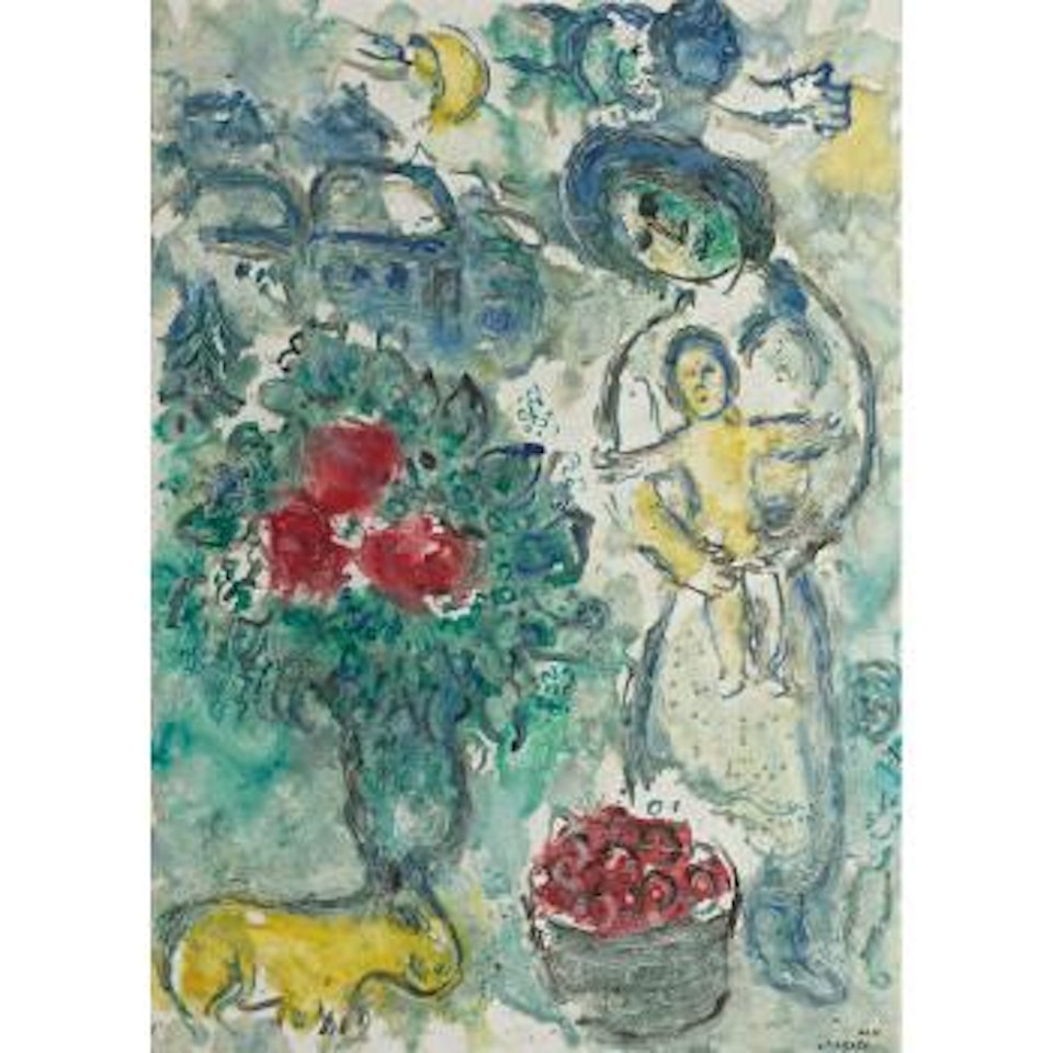 Maternité Au Bouquet by Marc Chagall