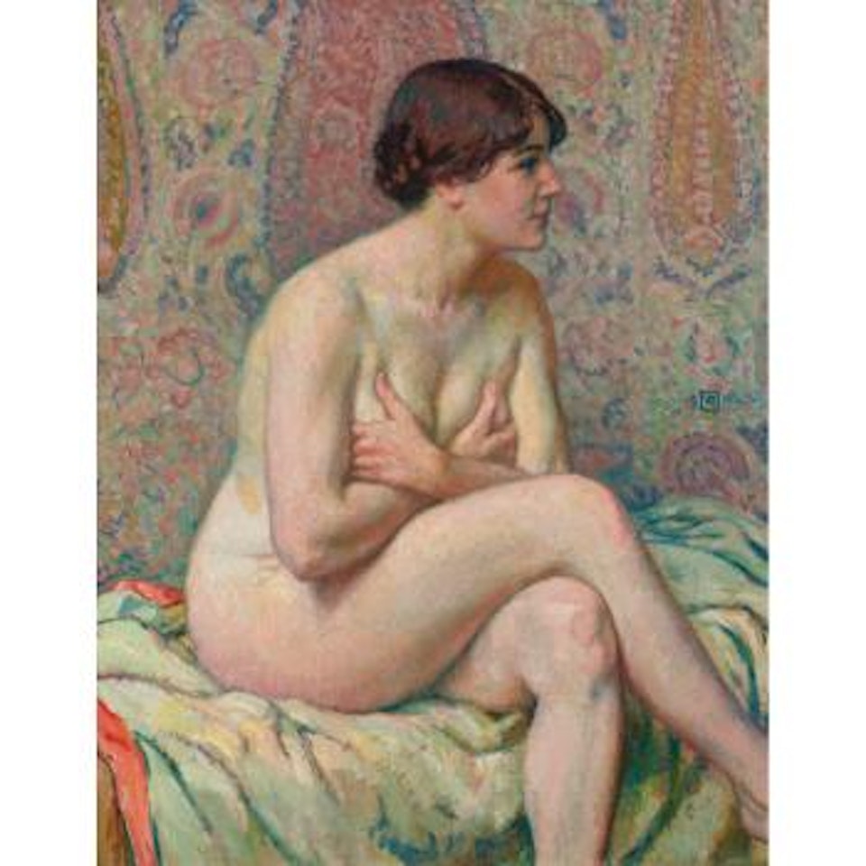 Nu Assis (Maude) by Theo van Rysselberghe