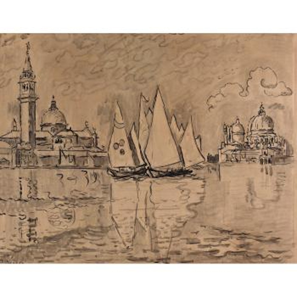 Étude Pour 'Venise. Matin - Recto; Étude Pour 'Venise. Saint-Georges - Verso by Paul Signac