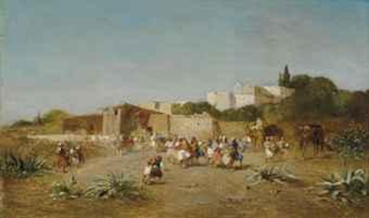 Entrée de la Kasbah by Eugene Fromentin