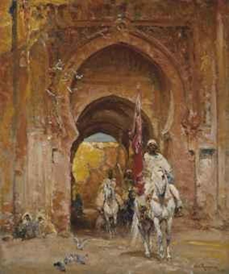 Cavalier à la porte de Meknès by Henri Émilien Rousseau