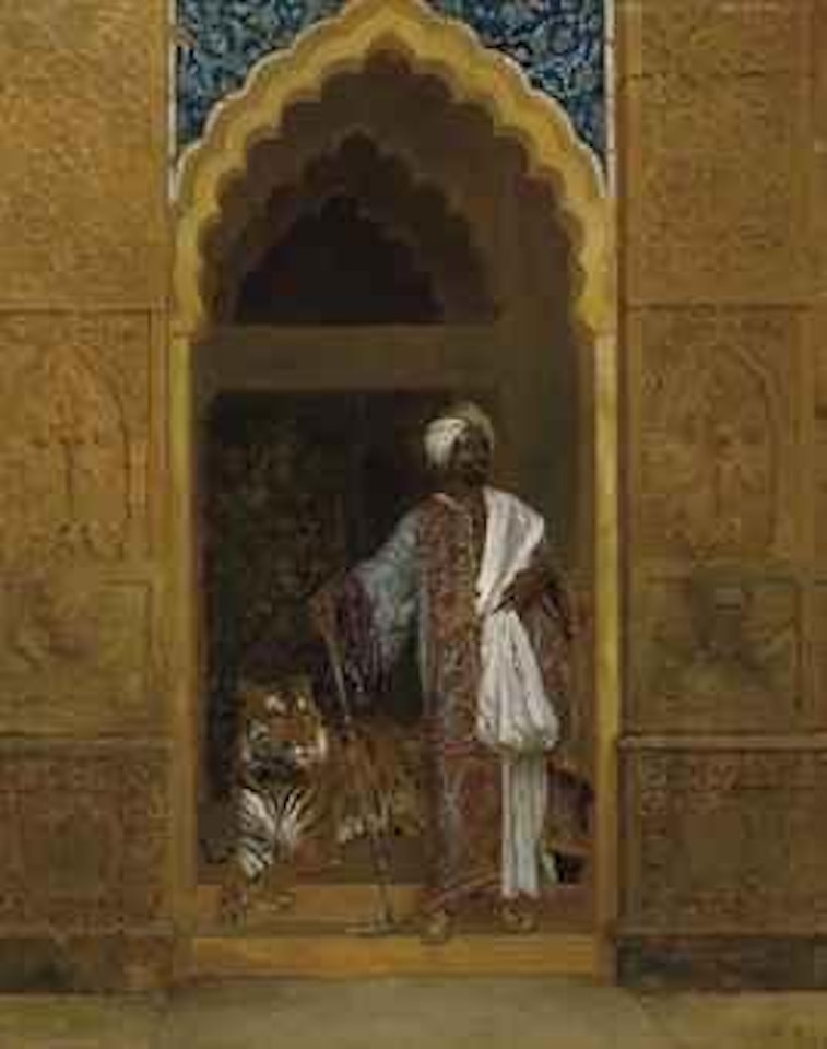 Sultan et son tigre by Rudolf Ernst
