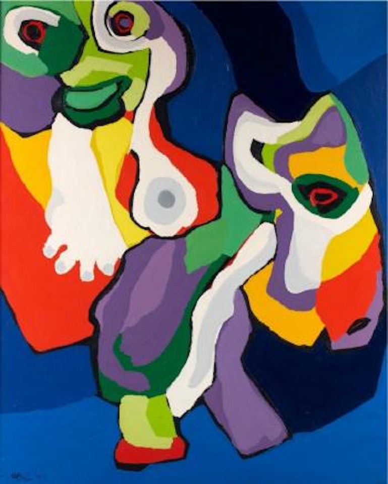L'homme à l'âne by Karel Appel