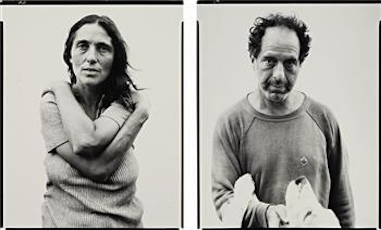 June Leaf, Sculptress, Mabou Mines, Nova Scotia, July 17, 1975; Robert Frank, Photographer, Mabou Mines, Nova Scotia, July 17, 1975 by Richard Avedon