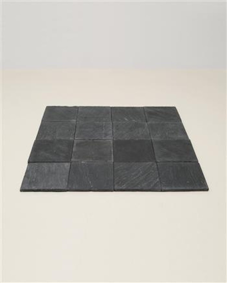 16 Pieces of Slate by Carl Andre