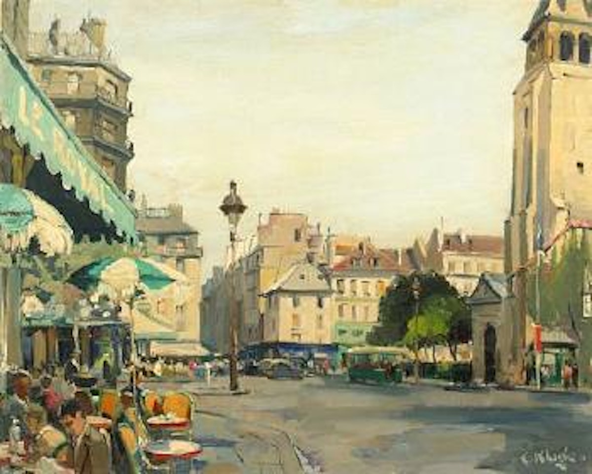 Paris street scene by Constantin Kluge