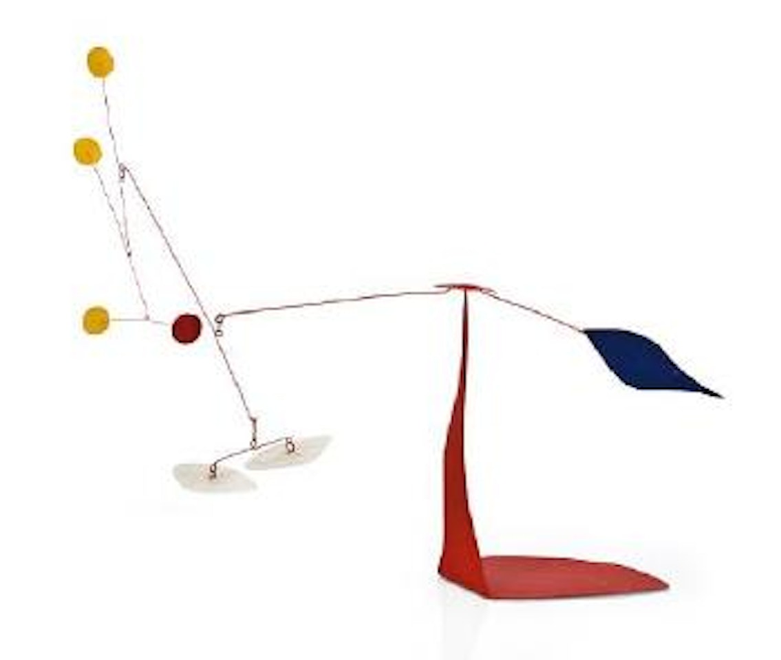 Deux blancs en dessous by Alexander Calder