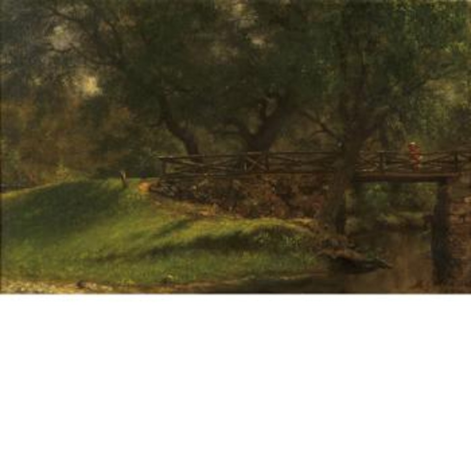 Country bridge by Martin Johnson Heade