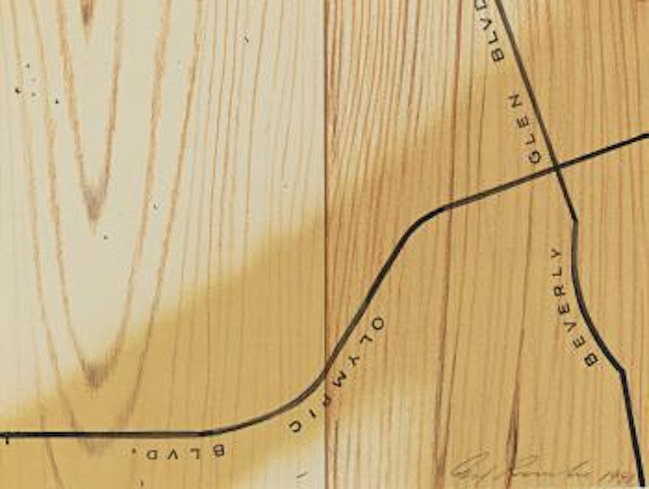 Olympic, Beverly Glen by Ed Ruscha