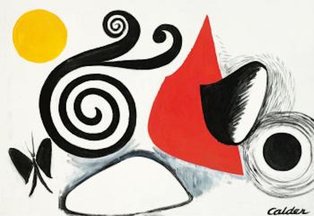 Shapes With Butterfly by Alexander Calder