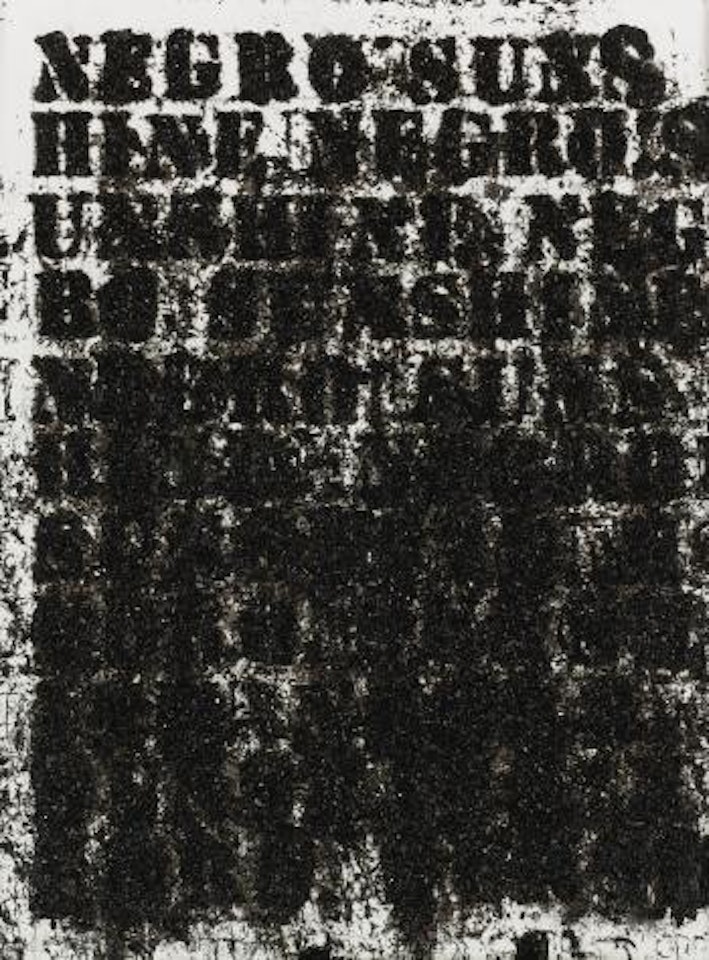 Study For Negro Sunshine #8 by Glenn Ligon