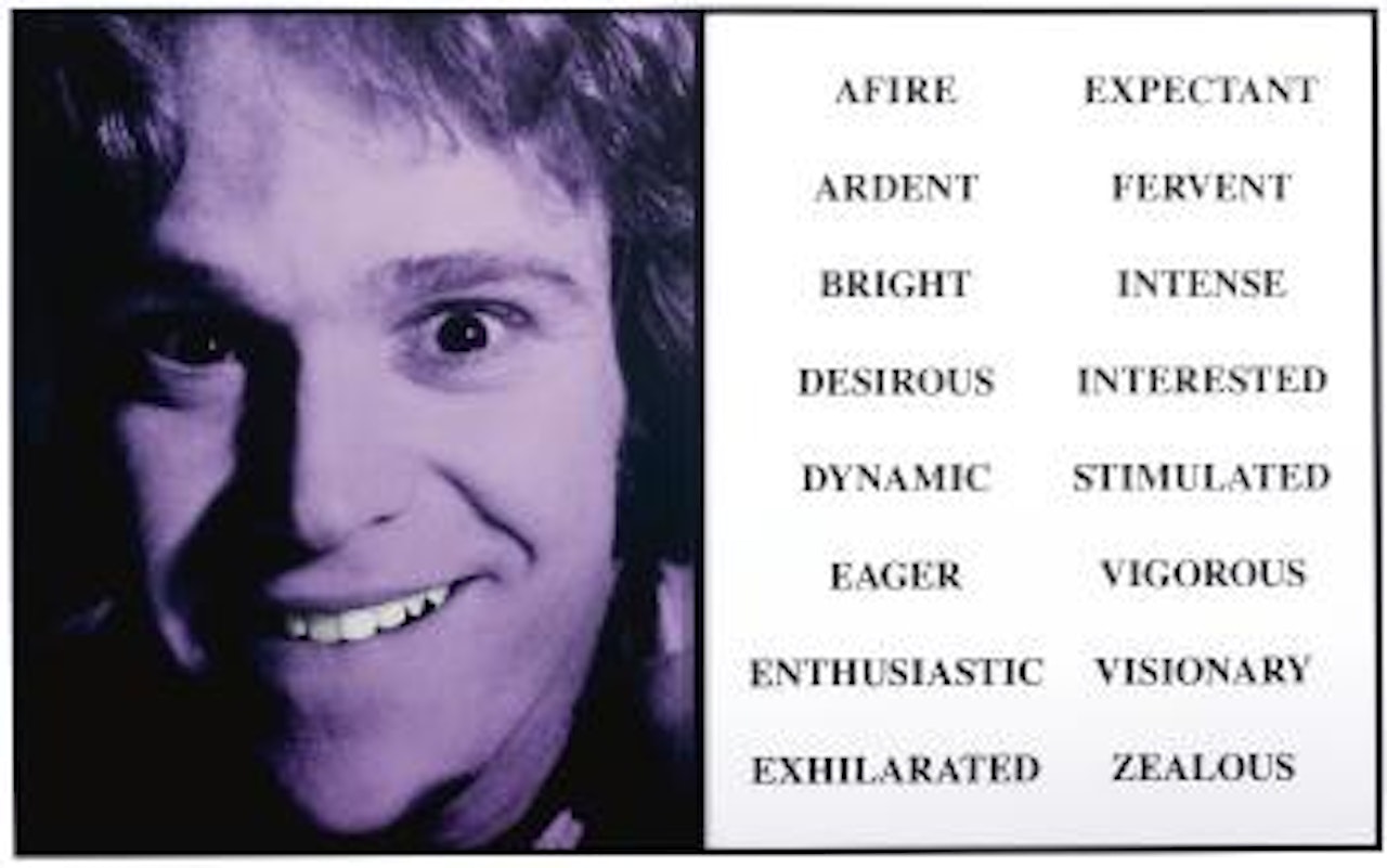 Prima Facie (Third State): From Afire To Zealous by John Baldessari