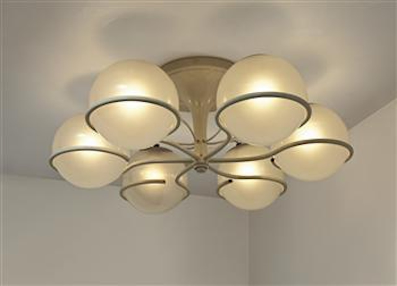 Ceiling light, model no. 2042/6 by Gino Sarfatti