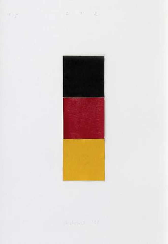 Schwarz, Rot, Gold I by Gerhard Richter