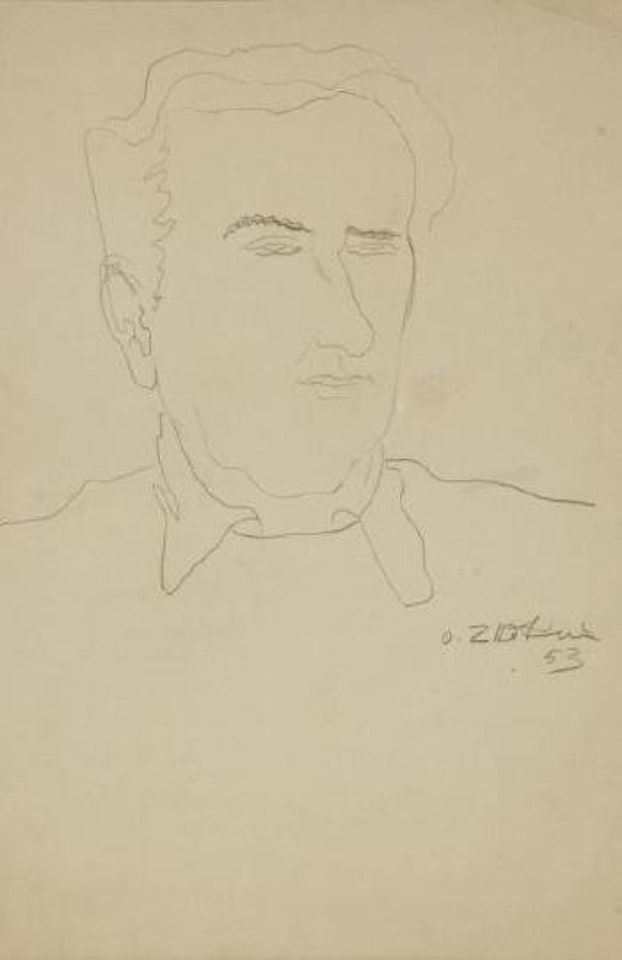 Portrait présume de Georges Hugnet by Ossip Zadkine