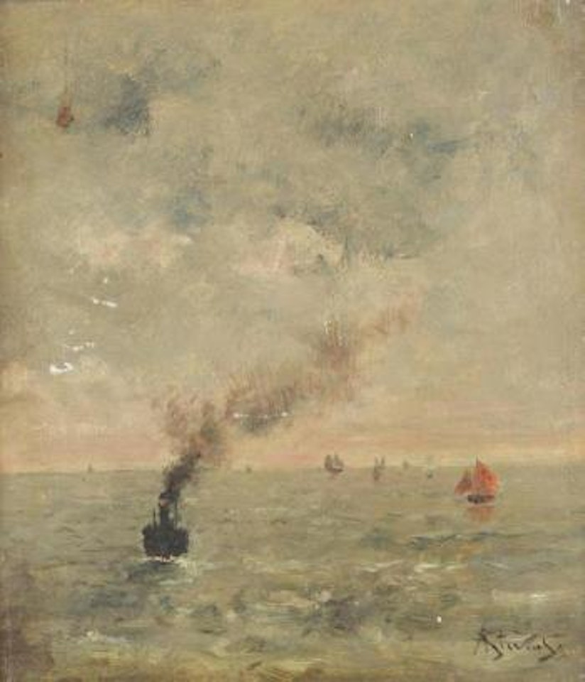 Bateaux à vapeur by Alfred Stevens