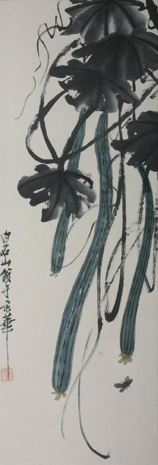 Towel gourd and vine by Qi Baishi