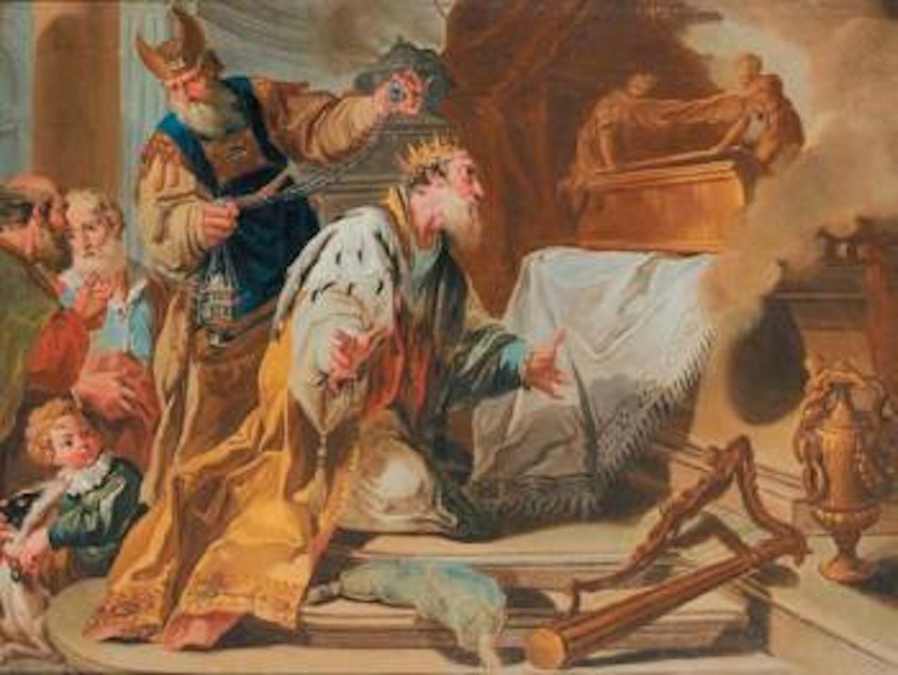 Couronnement de David by Italian School