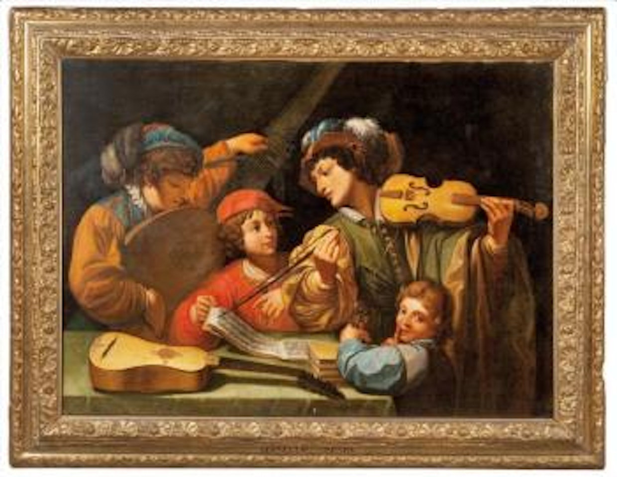 La leçon de musique by Italian School