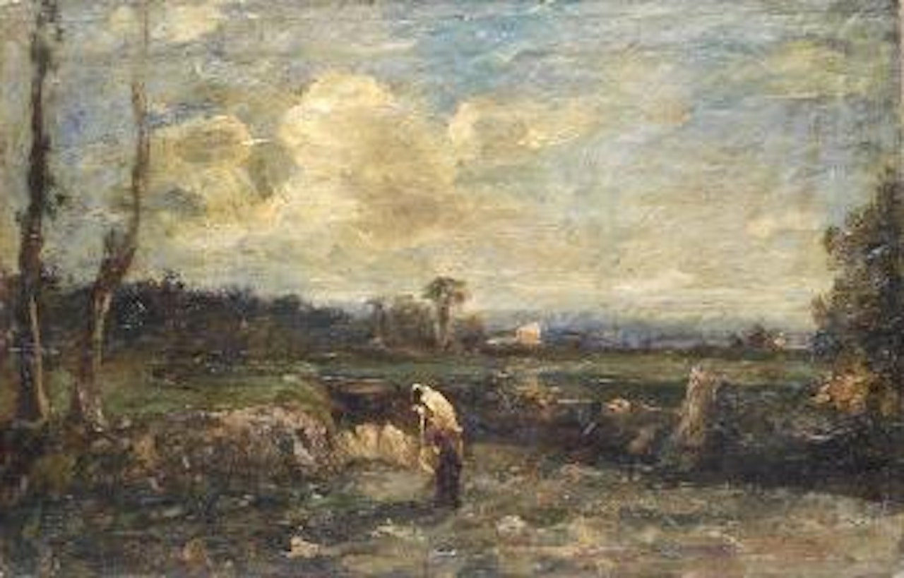 Nei campi by Antonio Fontanesi