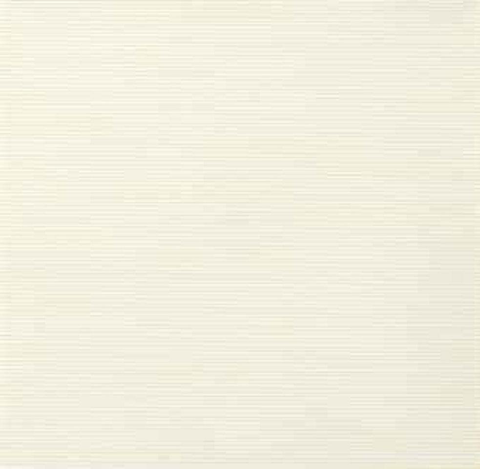 Parallel horizontal lines (yellow) by Sol LeWitt