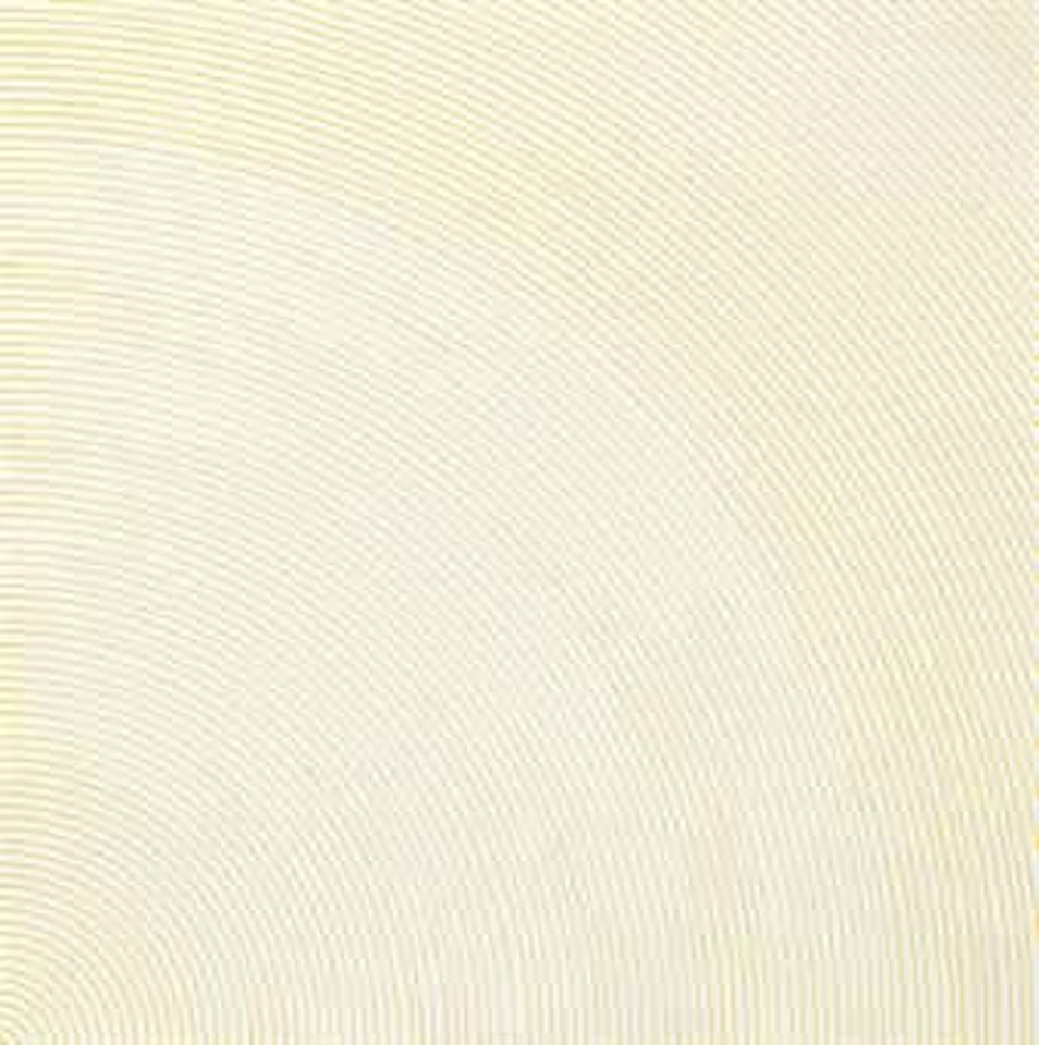 Arcs from one corner (yellow) by Sol LeWitt