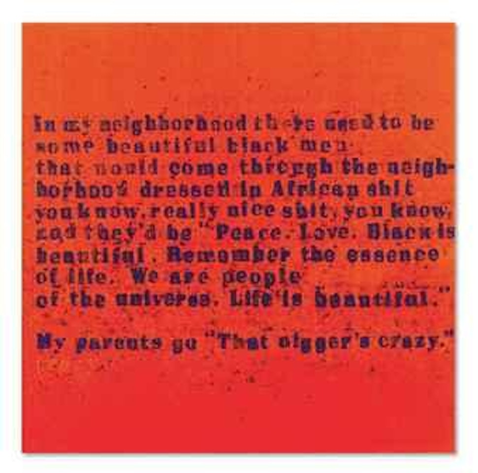 Beautiful Black Men by Glenn Ligon