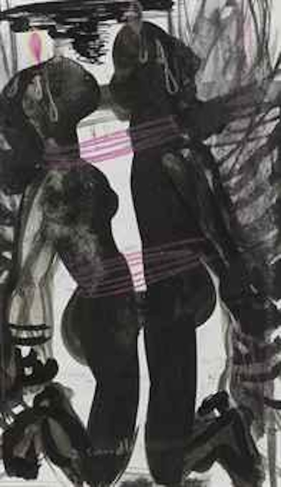 2 Candles Burnt Up by Marlene Dumas