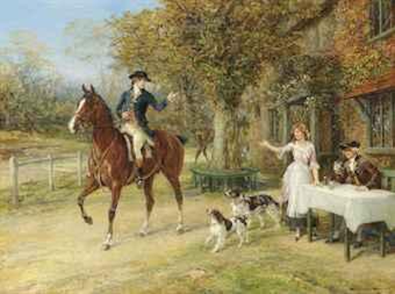 A fond farewell by Heywood Hardy