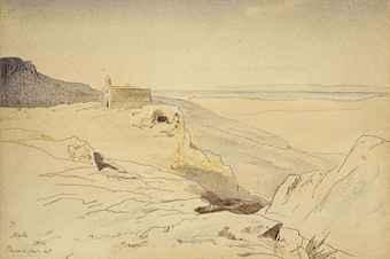 Study of a mountain church, Malta by Edward Lear