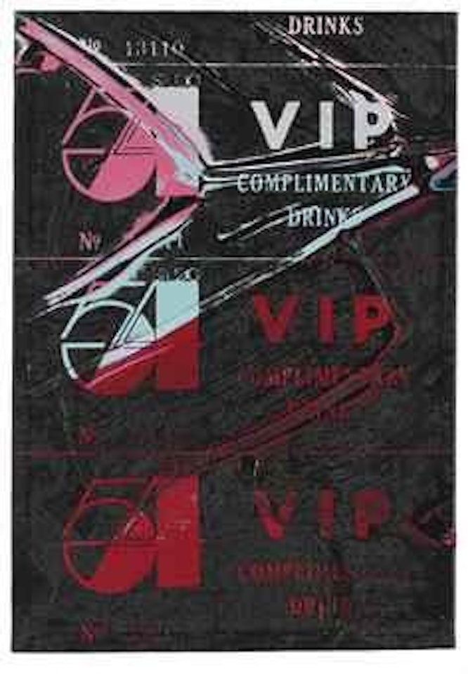 VIP Ticket (Studio 54) by Andy Warhol