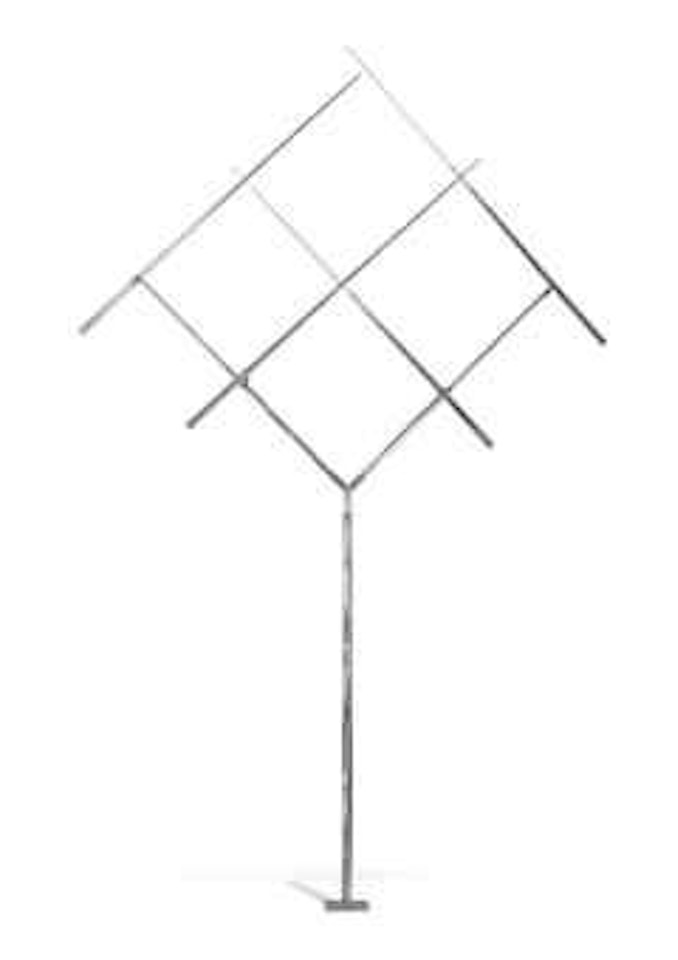 Four Lines Oblique Gyratory-six Feet by George Rickey