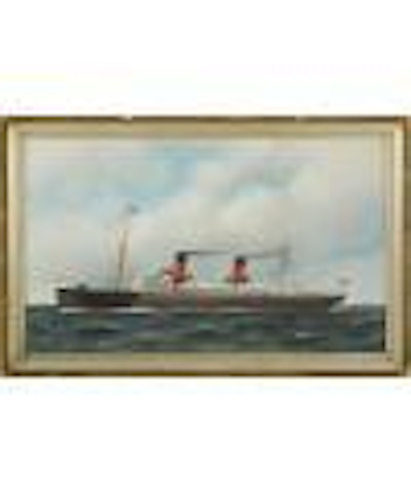 The French Line Steamer La Savoie by Antonio Jacobsen