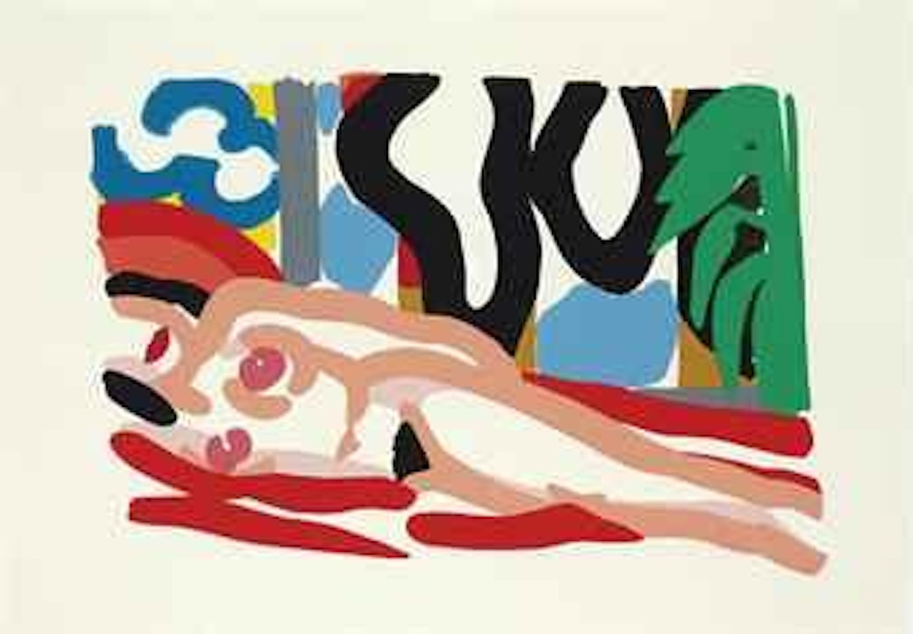 Study #2 for Iris with Motherwell by Tom Wesselmann