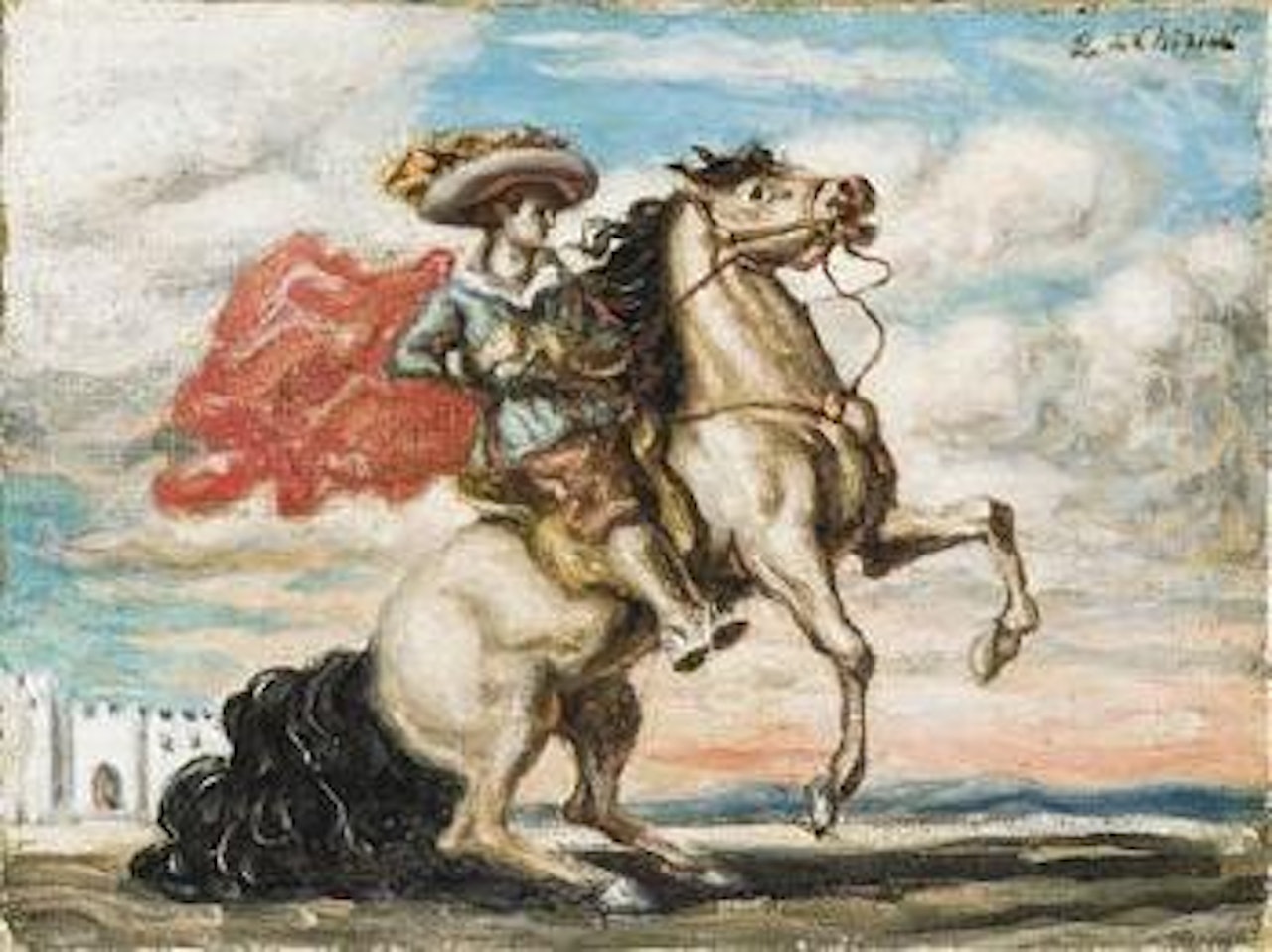 Cavallo e cavaliere by Giorgio de Chirico