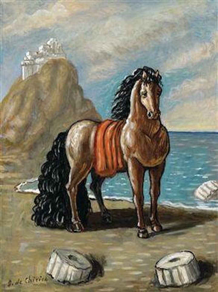 Cavallo in riva al mare by Giorgio de Chirico