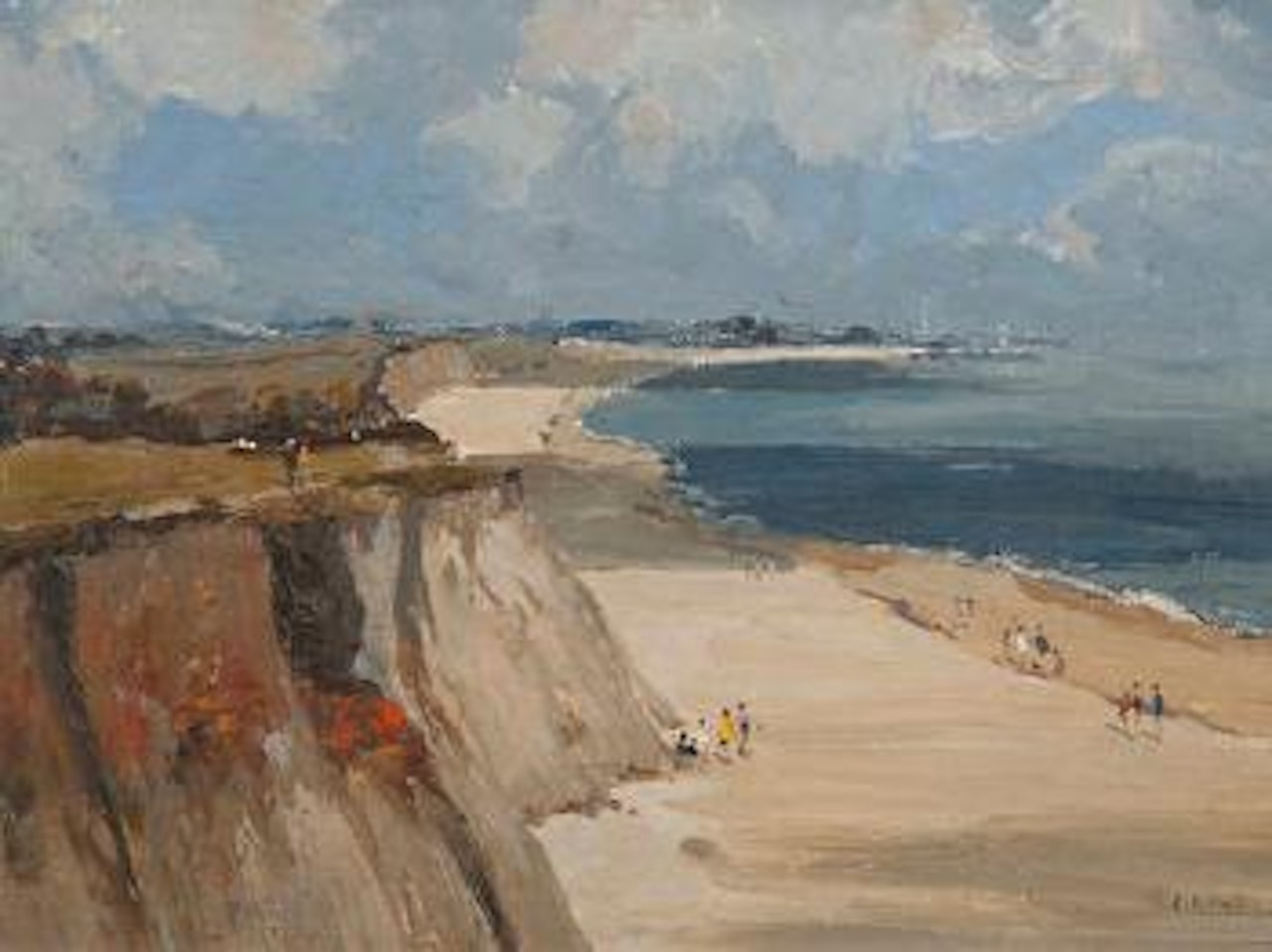 Hopton Sands, looking towards Gorleston by Campbell Mellon