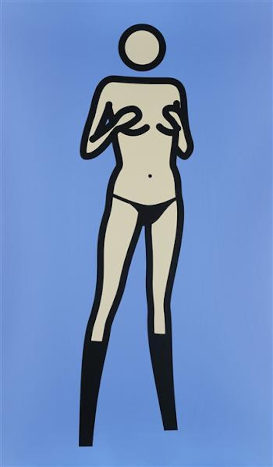 Sara Gets Undressed, 22 by Julian Opie