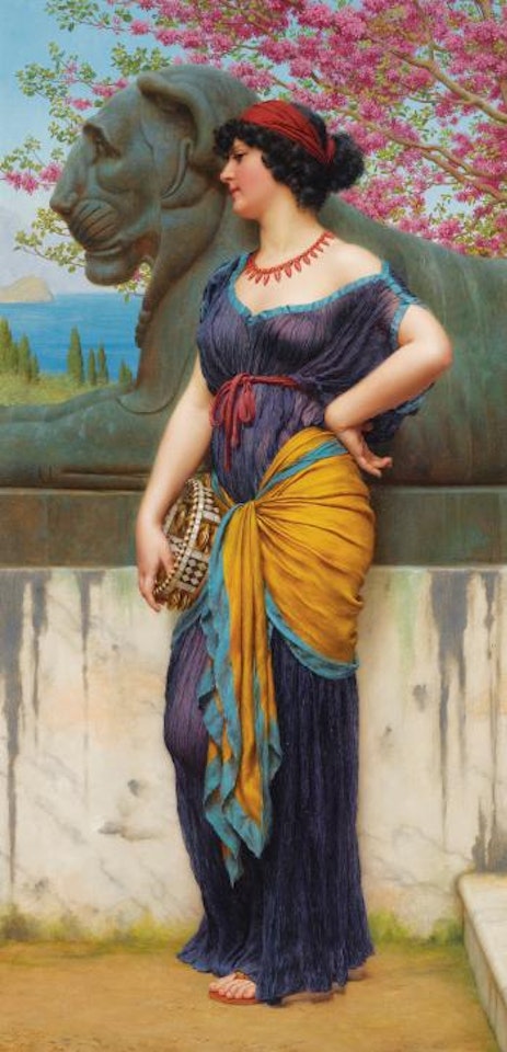 In The Grove Of The Temple Of Isis by JOHN WILLIAM GODWARD, R.B.A.