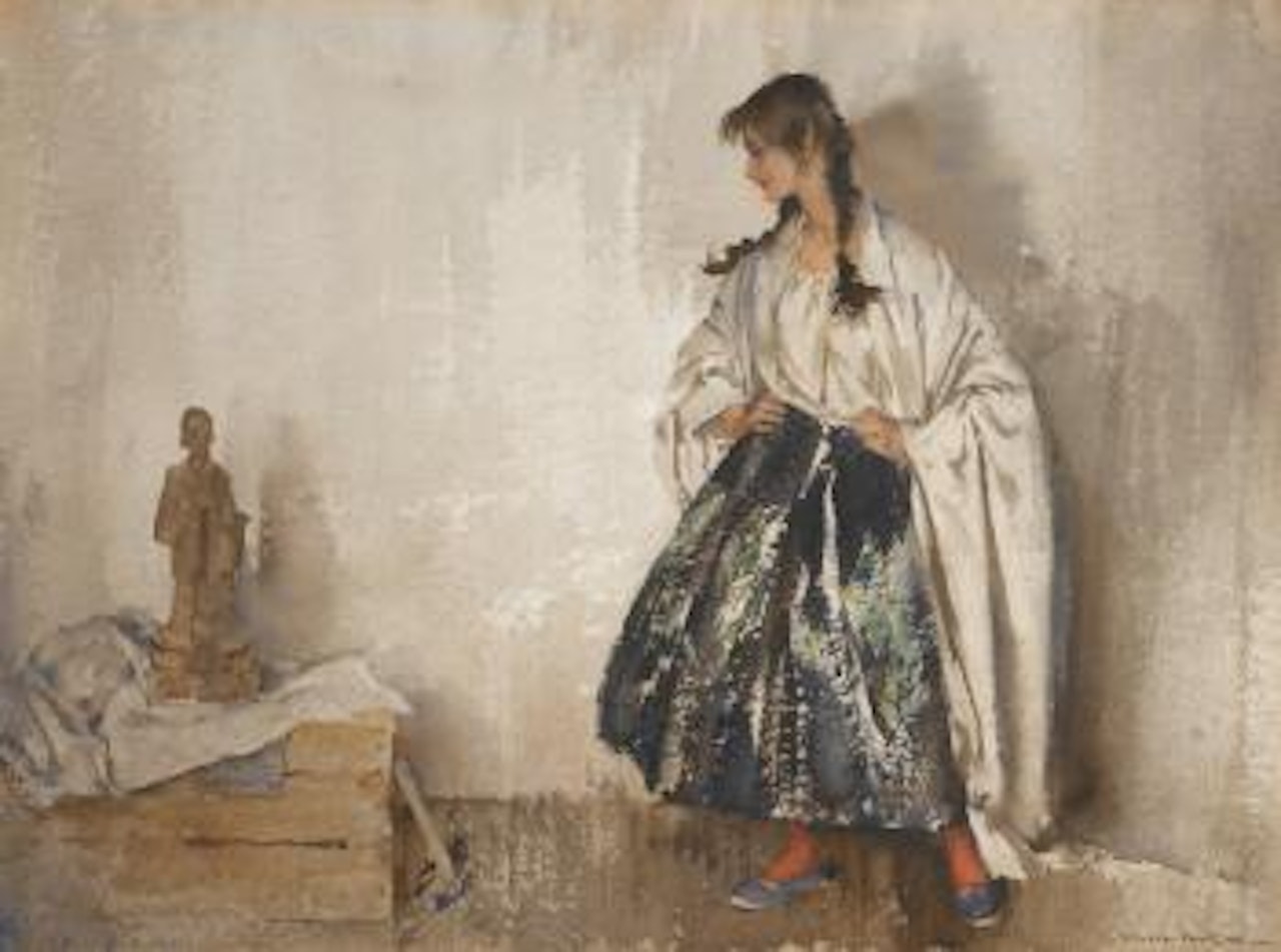 The Model And Chinese Philosopher by William Russell Flint