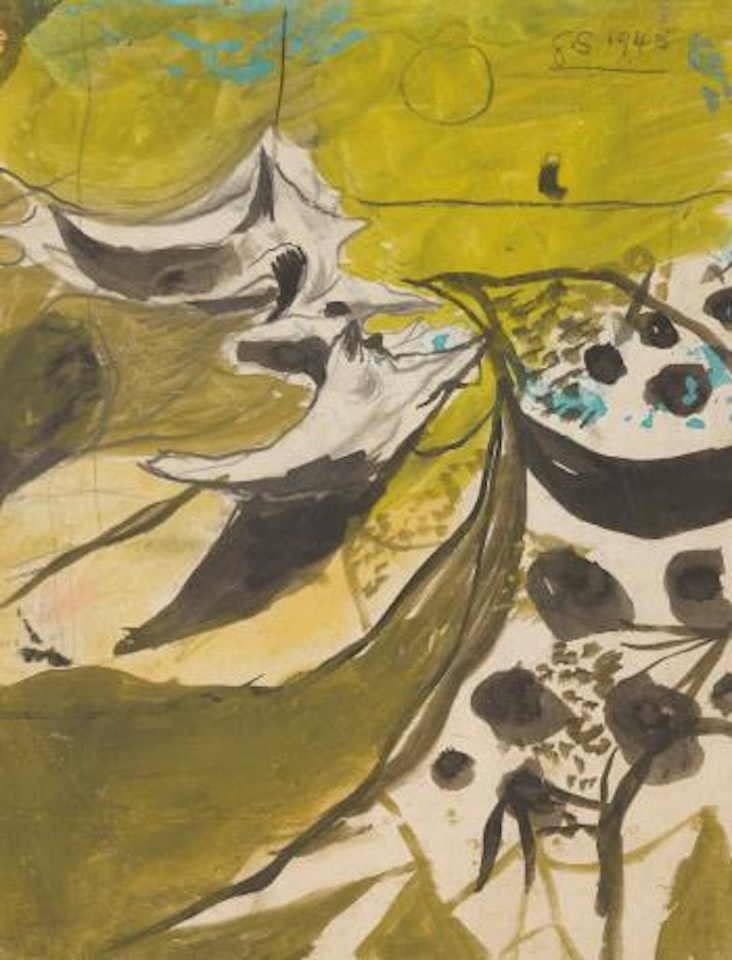 Tree Forms On An Estuary by Graham Sutherland