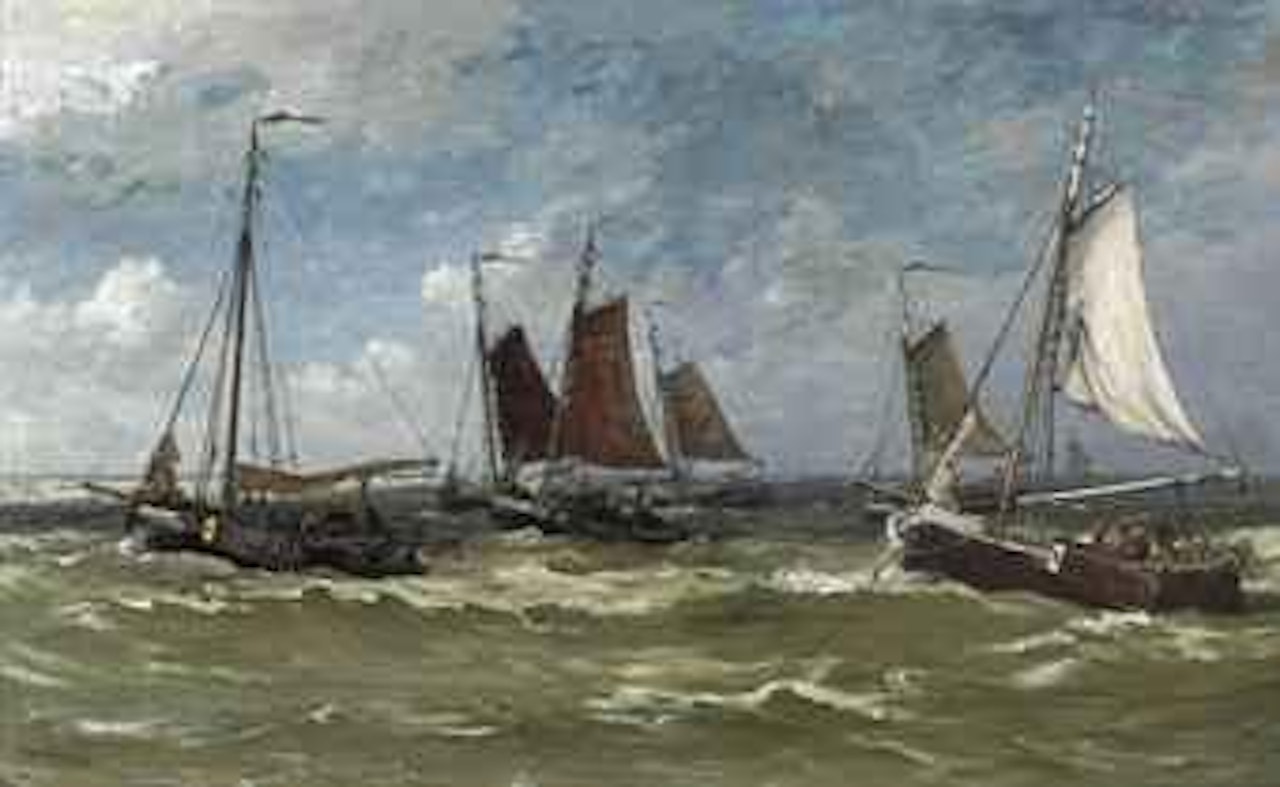 Un jour de Novembre, Scheveningue by Hendrik-Willem Mesdag
