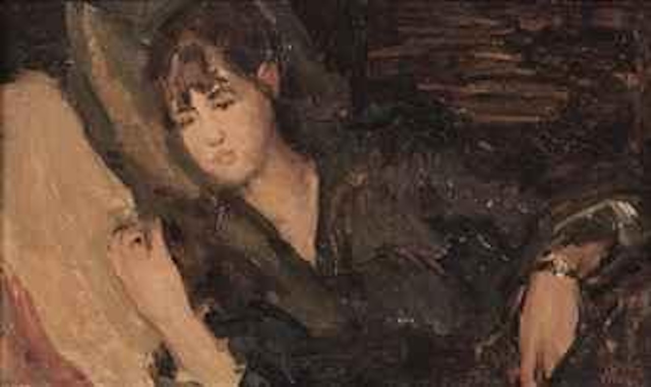 Resting girl by Isaac Israels