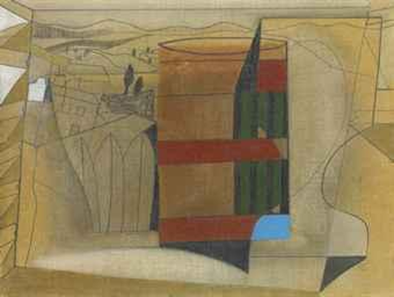Oct 27 - 50 (San Gimignano) by Ben Nicholson, O.M.