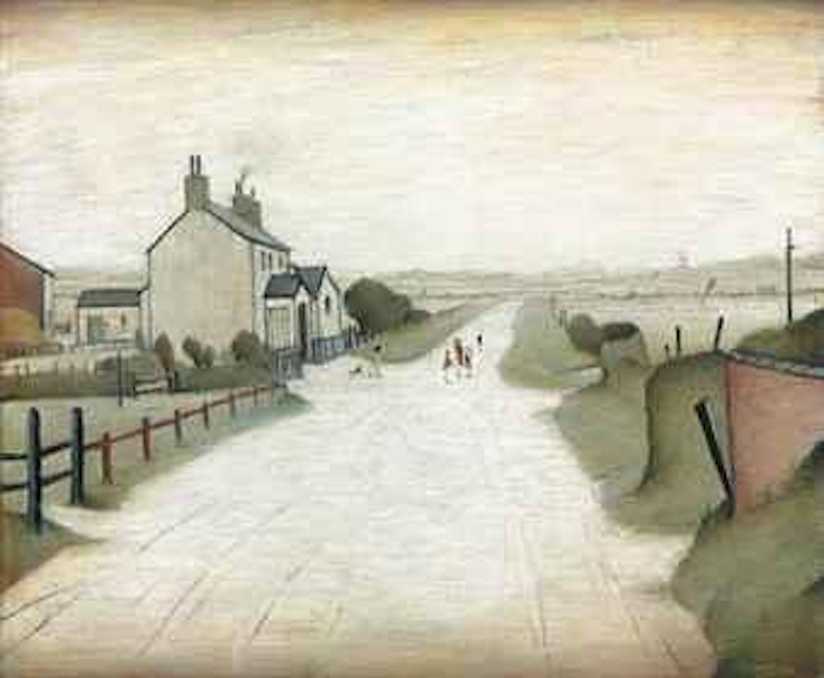 Country Road, near Lytham by Laurence Stephen Lowry