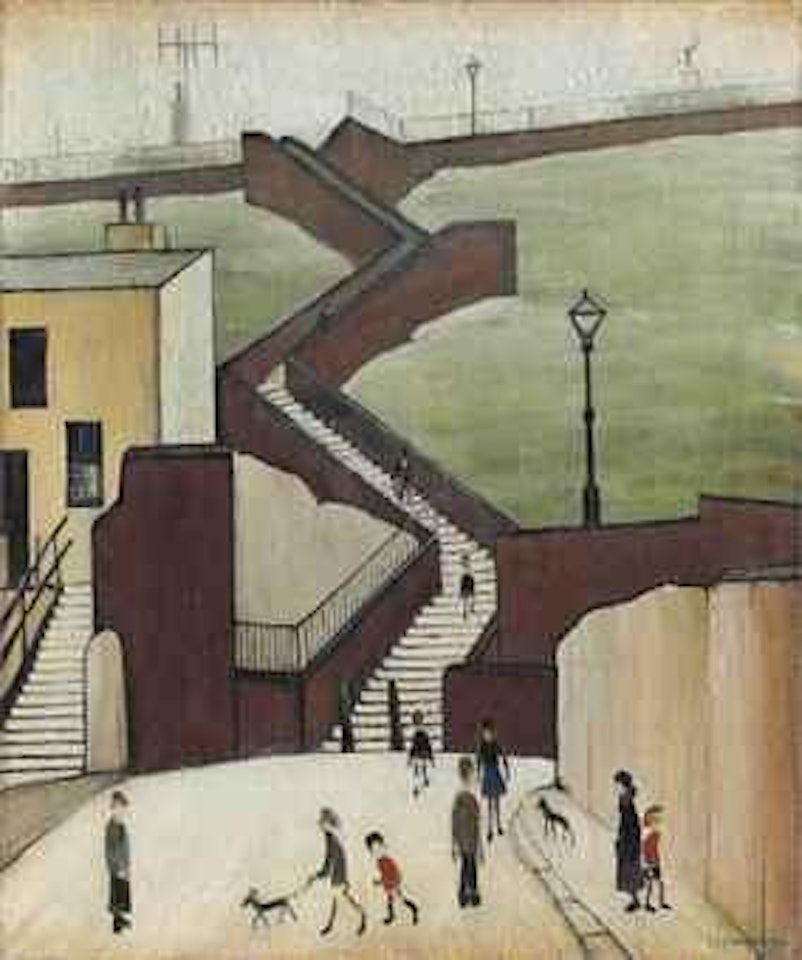 Town Steps, Maryport by Laurence Stephen Lowry